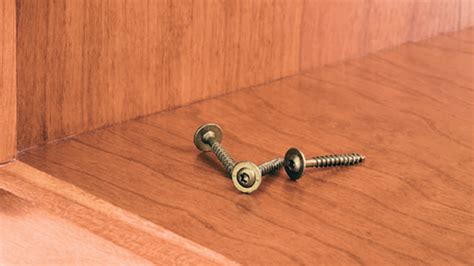 what kind od of screw for steel cabinet door|installing cabinet hardware screws.